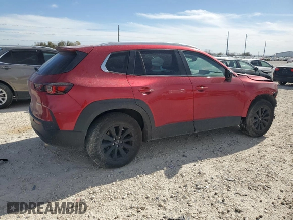 2024 Mazda CX-50 S Select with VIN 7MMVABAMXRN197744, listed as a Copart auction lot 49289375 with 9,224 mi miles and Salvage Title. Bid and sale history available at DreamBid. Image 3.