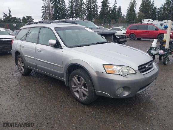 2006 Subaru Legacy Wagon Outback 3.0 R L.L. Bean with VIN 4S4BP86C764317615, listed as a IAAI auction lot 41862590 with 142,068 mi miles. Bid and sale history available at carsss.com. Image 1.