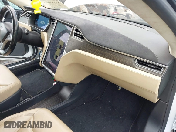 2016 Tesla Model S 90D with VIN 5YJSA1E40GF123543, listed as a IAAI auction lot 42111603 with 126,445 mi miles and . Bid and sale history available at DreamBid. Image 5.