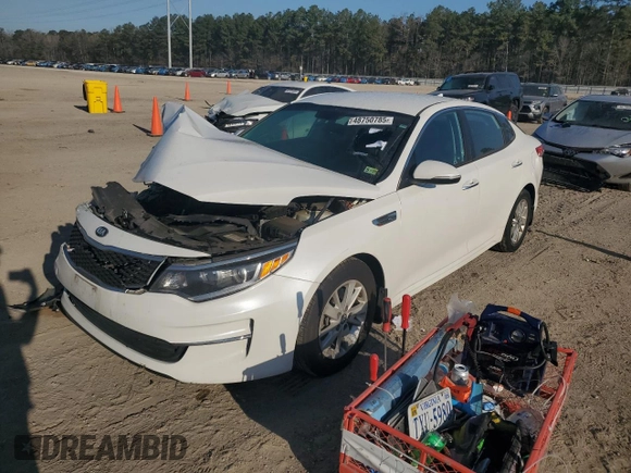 2016 Kia Optima LX with VIN KNAGT4L36G5088100, listed as a Copart auction lot 48750785 with 95,141 mi miles and Salvage Title. Bid and sale history available at carsss.com. Image 1.