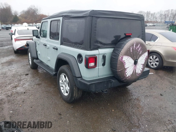 2023 Jeep Wrangler Sport S with VIN 1C4HJXDN5PW609316, listed as a IAAI auction lot 40960863 with 15,614 mi miles and . Bid and sale history available at DreamBid. Image 3.