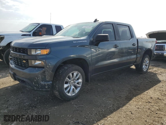2020 Chevrolet Silverado 1500 Custom with VIN 3GCPWBEK9LG356000, listed as a Copart auction lot 44946305 with 0 mi miles and Salvage Title. Bid and sale history available at carsss.com. Image 1.