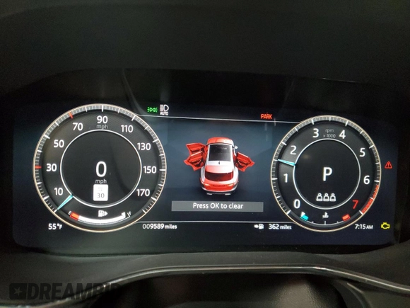 2024 Jaguar F-Pace R-Dynamic S with VIN SADCT2FU0RA722896, listed as a Copart auction lot 42986455 with 9,589 mi miles and Salvage Title. Bid and sale history available at DreamBid. Image 9.