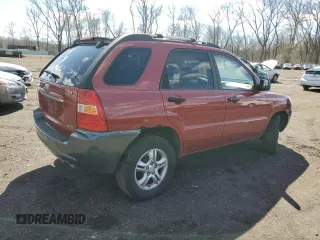 2008 Kia Sportage LX with VIN KNDJE723087518845, listed as a Copart auction lot 49896305 with 216,599 mi miles and Salvage Title. Bid and sale history available at DreamBid. Image 3.
