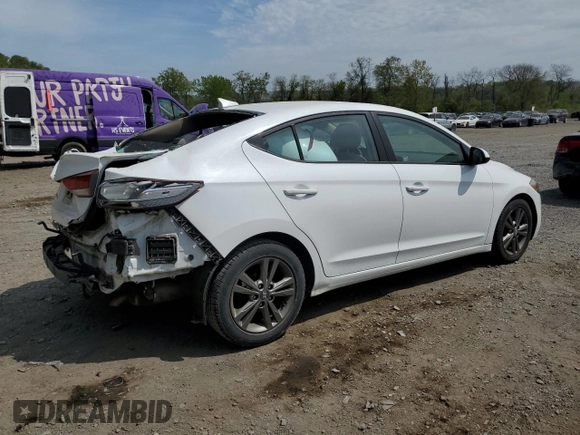2018 Hyundai Elantra SEL with VIN 5NPD84LF9JH236846, listed as a Copart auction lot 55521955 with 86,888 mi miles and Salvage Title. Bid and sale history available at DreamBid. Image 3.