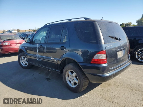 2001 Mercedes-Benz M-Class with VIN 4JGAB54E91A273561, listed as a Copart auction lot 72458374 with 152,035 mi miles and Clean Title. Bid and sale history available at carsss.com. Image 2.