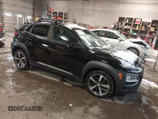2020 Hyundai Kona Ultimate with VIN KM8K5CA51LU493783, listed as a IAAI auction lot 41575580 with 93,027 mi miles. Bid and sale history available at carsss.com. Image 1.