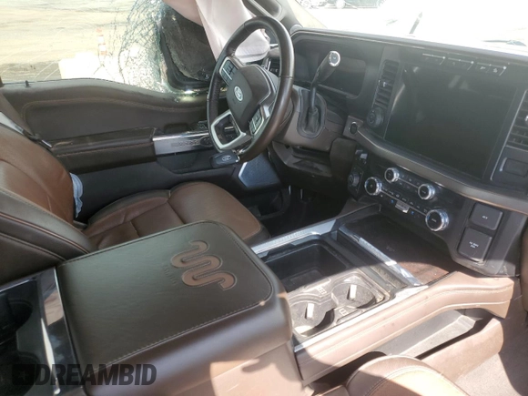 2023 Ford F-350 XL with VIN 1FT8W3BM8PEC75180, listed as a Copart auction lot 66395725 with 110,294 mi miles and Salvage title. Bid and sale history available at DreamBid. Image 7.
