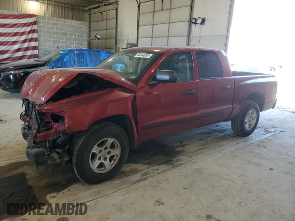 2006 Dodge Dakota SLT with VIN 1D7HW48N46S537370, listed as a Copart auction lot 48364895 with Not provided miles and Salvage title. Bid and sale history available at DreamBid. Image 1.