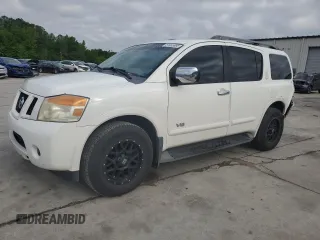 2008 Nissan Armada SE z VIN 5N1BA08D88N605990, wystawiony jako Copart lot #51955995 z przebiegiem 216 625 mil mil oraz Szkoda całkowita • Salvage title. Historia ofert i sprzedaży dostępna na DreamBid. Obrazek 1.