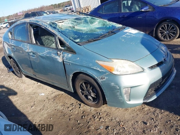 2013 Toyota Prius One with VIN JTDKN3DU2D5681411, listed as a IAAI auction lot 41687126 with 166,146 mi miles. Bid and sale history available at carsss.com. Image 1.