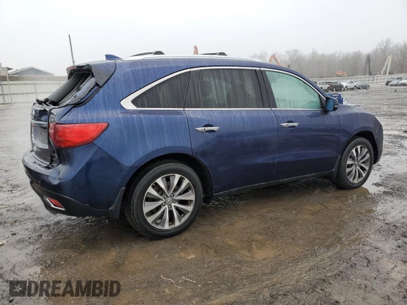 2015 Acura MDX Technology z VIN 5FRYD4H63FB024972, wystawiony jako Copart lot #44775045 z przebiegiem 91 100 mil mil oraz Szkoda całkowita • Salvage title. Historia ofert i sprzedaży dostępna na DreamBid. Obrazek 3.