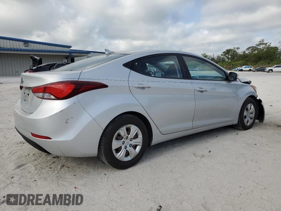 2016 Hyundai Elantra SE с VIN KMHDH4AE9GU483661, выставлен на аукционе Copart как лот 57785235 с пробегом 71 019 миль миль и Списание • Salvage title. История ставок и продаж доступна на DreamBid. Изображение 3.