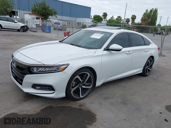 2020 Honda Accord Sport with VIN 1HGCV2F3XLA022129, listed as a IAAI auction lot 42124618 with 73,561 mi miles and . Bid and sale history available at DreamBid. Image 2.