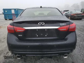 2020 Infiniti Q50 Red Sport 400 with VIN JN1FV7AR1LM660226, listed as a Copart auction lot 79698594 with 37,246 mi miles and Salvage Title. Bid and sale history available at carsss.com. Image 6.
