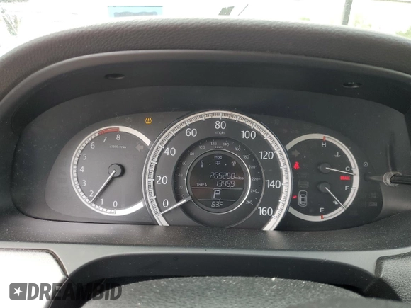 2013 Honda Accord LX z VIN 1HGCR2F30DA089005, wystawiony jako Copart lot #55867955 z przebiegiem 205 258 mil mil oraz Czysty tytuł • Clean title. Historia ofert i sprzedaży dostępna na DreamBid. Obrazek 9.