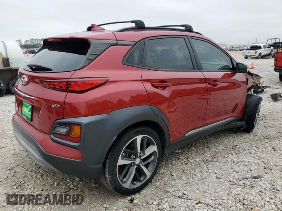 2021 Hyundai Kona Ultimate with VIN KM8K53A55MU609472, listed as a Copart auction lot 84426934 with 43,071 mi miles and Salvage Title. Bid and sale history available at carsss.com. Image 3.