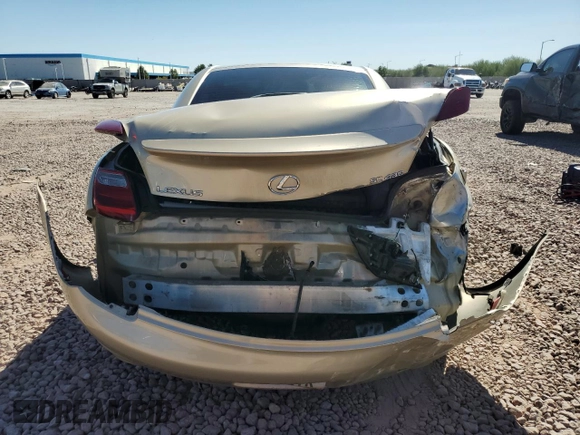 2006 Lexus SC 430 with VIN JTHFN48Y669007583, listed as a Copart auction lot 75931734 with 92,044 mi miles and Salvage Title. Bid and sale history available at DreamBid. Image 6.