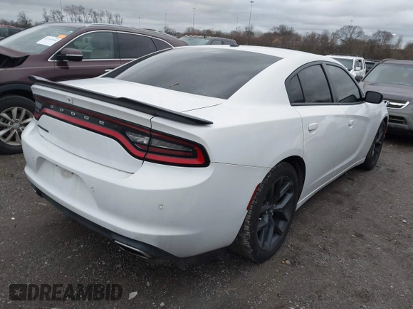 2019 Dodge Charger SXT with VIN 2C3CDXBG9KH598841, listed as a IAAI auction lot 41093938 with 112,359 mi miles. Bid and sale history available at carsss.com. Image 4.