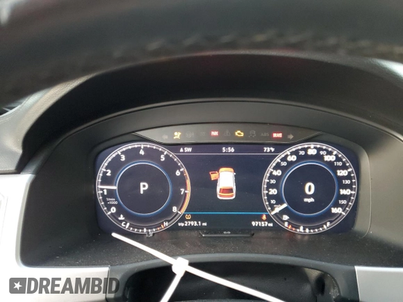 2018 Volkswagen Atlas SEL Premium with VIN 1V2NR2CAXJC573725, listed as a Copart auction lot 81723714 with 97,157 mi miles and Salvage title. Bid and sale history available at DreamBid. Image 9.
