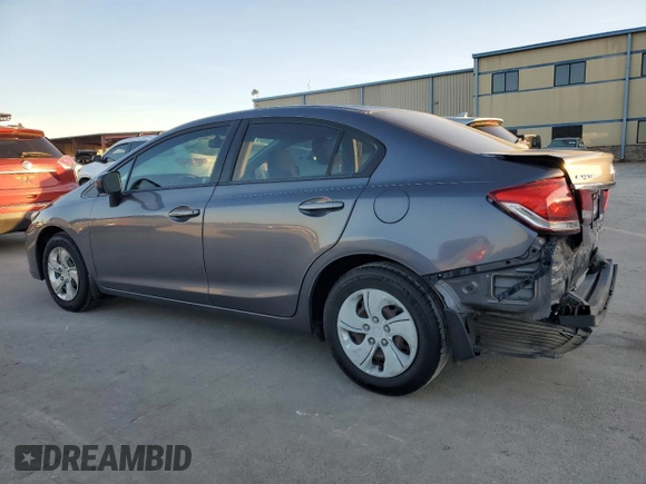 2014 Honda Civic Sedan LX with VIN 19XFB2F50EE041570, listed as a Copart auction lot 43700395 with 142,198 mi miles and Salvage Title. Bid and sale history available at carsss.com. Image 2.
