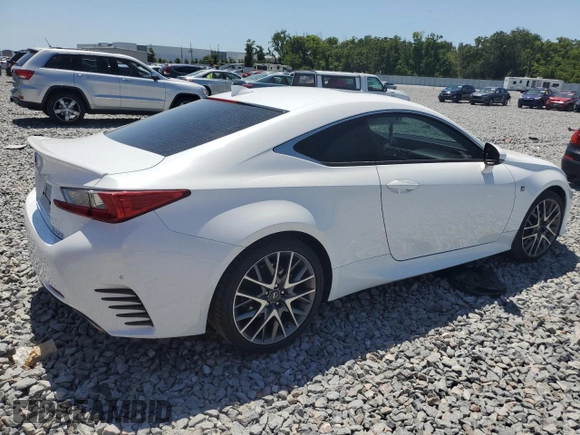 2015 Lexus RC 350 F Sport with VIN JTHHE5BC4F5004264, listed as a Copart auction lot 52915515 with 86,043 mi miles and Salvage title. Bid and sale history available at DreamBid. Image 3.