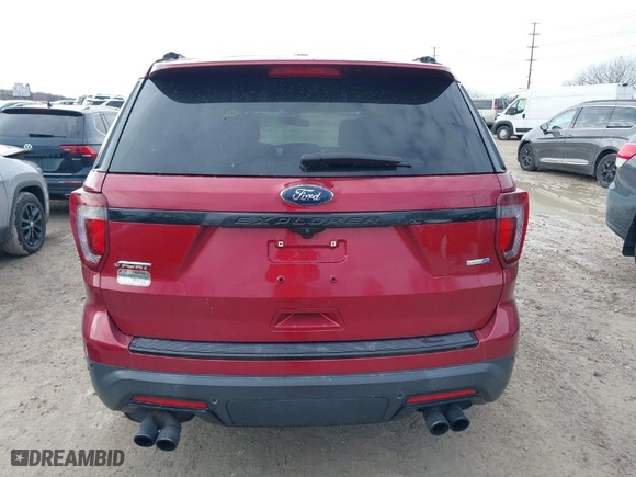 2018 Ford Explorer Sport with VIN 1FM5K8GT2JGA85457, listed as a IAAI auction lot 41728240 with 172,132 mi miles. Bid and sale history available at carsss.com. Image 16.