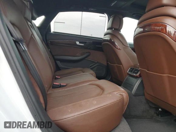 2013 Audi A8 3.0L with VIN WAURGAFD2DN019125, listed as a Copart auction lot 60959515 with 76,585 mi miles and Salvage title. Bid and sale history available at DreamBid. Image 10.