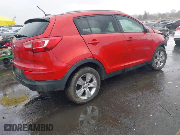 2012 Kia Sportage LX with VIN KNDPB3A26C7342252, listed as a IAAI auction lot 41558546 with 1 mi miles. Bid and sale history available at carsss.com. Image 4.