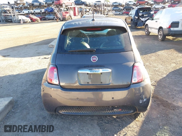 2015 FIAT 500e with VIN 3C3CFFGE3FT603301, listed as a IAAI auction lot 41599133 with 42,635 mi miles. Bid and sale history available at carsss.com. Image 16.