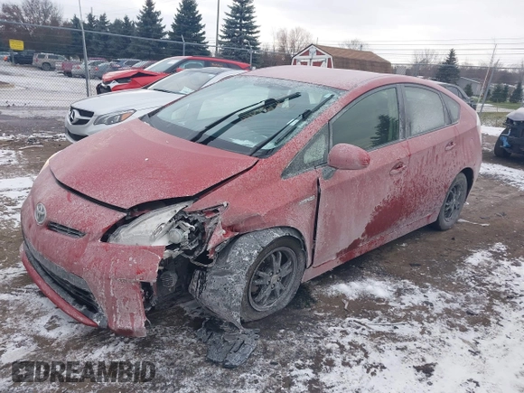 2012 Toyota Prius One with VIN JTDKN3DU1C5429857, listed as a IAAI auction lot 41072254 with 107,418 mi miles. Bid and sale history available at carsss.com. Image 17.