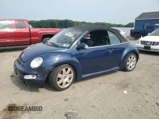 2003 Volkswagen Beetle GLS z VIN 3VWCD21Y33M320512, wystawiony jako Copart lot #58901555 z przebiegiem 58 352 mil mil oraz Czysty tytuł • Clean title. Historia ofert i sprzedaży dostępna na DreamBid. Obrazek 1.