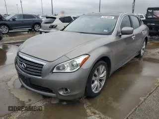 2012 Infiniti M37 with VIN JN1BY1AP9CM333056, listed as a Copart auction lot 74810944 with 212,631 mi miles and Salvage Title. Bid and sale history available at carsss.com. Image 1.