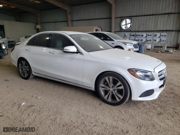 2015 Mercedes-Benz C-Class C 300 with VIN 55SWF4JB6FU082258, listed as a Copart auction lot 83518404 with 122,865 mi miles and Salvage Title. Bid and sale history available at carsss.com. Image 4.