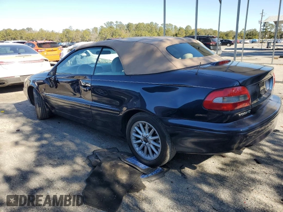 2000 Volvo C70 with VIN YV1NC56D1YJ010900, listed as a Copart auction lot 89138035 with 58,469 mi miles and Salvage Title. Bid and sale history available at carsss.com. Image 2.