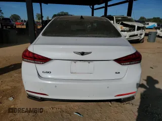 2017 Genesis G80 3.8L with VIN KMHGN4JE6HU177749, listed as a Copart auction lot 80256434 with 90,191 mi miles and Salvage Title. Bid and sale history available at carsss.com. Image 6.