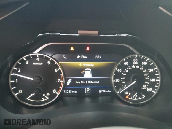 2018 Nissan Murano Platinum with VIN 5N1AZ2MG0JN184689, listed as a Copart auction lot 51945045 with 73,223 mi miles and Salvage Title. Bid and sale history available at carsss.com. Image 9.