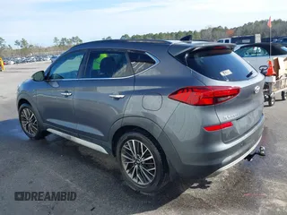 2019 Hyundai Tucson Ultimate with VIN KM8J3CAL5KU853538, listed as a IAAI auction lot 41752809 with 136,348 mi miles. Bid and sale history available at carsss.com. Image 3.