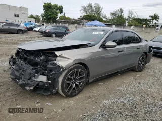 2023 BMW 7 Series 740i with VIN WBA23EH09PCM55128, listed as a Copart auction lot 82154523 with 21,475 mi miles and . Bid and sale history available at DreamBid. Image 1.