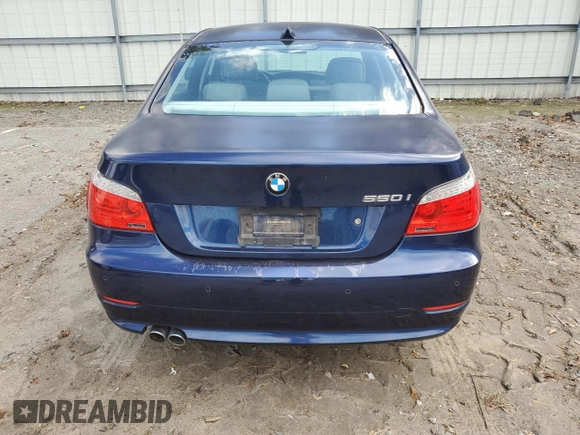 2009 BMW 5 Series 550i with VIN WBANW53529CT55835, listed as a Copart auction lot 75104204 with 46,358 mi miles and Salvage Title. Bid and sale history available at carsss.com. Image 6.