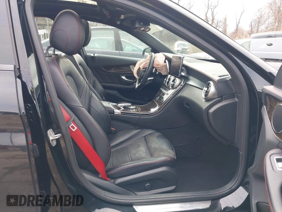 2018 Mercedes-Benz C 43 AMG with VIN 55SWF6EB9JU248383, listed as a IAAI auction lot 41226587 with 125,676 mi miles and . Bid and sale history available at carsss.com. Image 5.