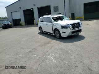 2022 Nissan Armada SL with VIN JN8AY2BCXN9160569, listed as a Copart auction lot 69998584 with 64,025 mi miles and Salvage Title. Bid and sale history available at carsss.com. Image 11.