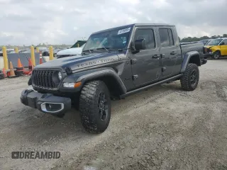 2024 Jeep Gladiator Sport S z VIN 1C6HJTAG8RL128891, wystawiony jako Copart lot #44198995 z przebiegiem 1 189 mil mil oraz Szkoda całkowita • Salvage title. Historia ofert i sprzedaży dostępna na DreamBid. Obrazek 1.