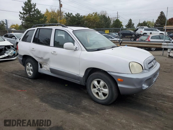 2005 Hyundai Santa Fe GLS with VIN KM8SC73E85U996207, listed as a Copart auction lot 76542804 with 200,032 mi miles and Non Repairable. Bid and sale history available at carsss.com. Image 4.