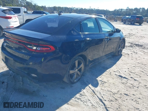 2016 Dodge Dart GT with VIN 1C3CDFEB9GD539044, listed as a IAAI auction lot 41623252 with 205,158 mi miles. Bid and sale history available at carsss.com. Image 4.