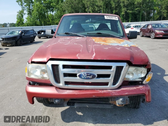 2009 Ford Ranger XL with VIN 1FTYR10D69PA48091, listed as a Copart auction lot 57859715 with 155,087 mi miles and Salvage title. Bid and sale history available at DreamBid. Image 5.