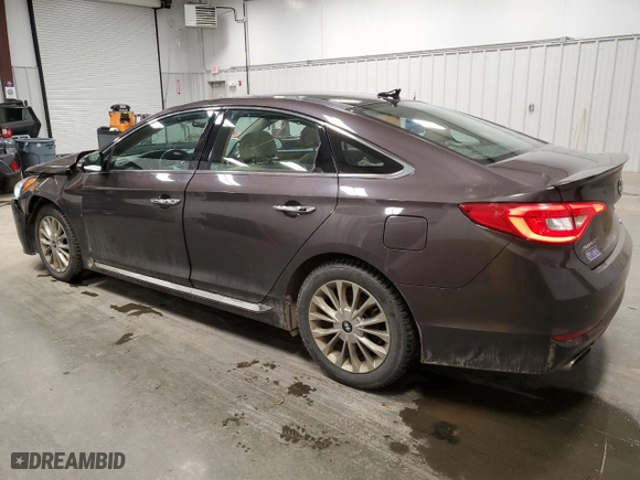 2015 Hyundai Sonata 2.4L Limited with VIN 5NPE34AF5FH050993, listed as a Copart auction lot 50614845 with 163,273 mi miles and Salvage Title. Bid and sale history available at carsss.com. Image 2.