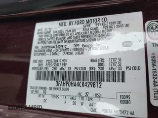 2012 Ford Fusion SE z VIN 3FAHP0HA4CR429812, wystawiony jako IAAI lot #42217492 z przebiegiem 207 215 mil mil oraz . Historia ofert i sprzedaży dostępna na DreamBid. Obrazek 9.