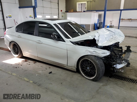2012 BMW 3 Series 335i with VIN WBA3A9C59CF269862, listed as a Copart auction lot 87835715 with Not provided miles and Salvage title. Bid and sale history available at DreamBid. Image 4.