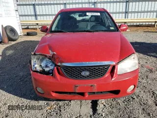 2005 Kia Spectra with VIN KNAFE161455146328, listed as a Copart auction lot 77605534 with 110,605 mi miles and Salvage Title. Bid and sale history available at carsss.com. Image 5.